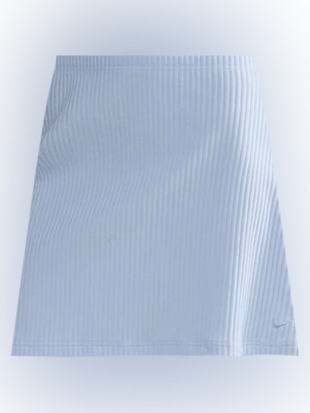 Nike Light Blue Ribbed A-Line Skirt